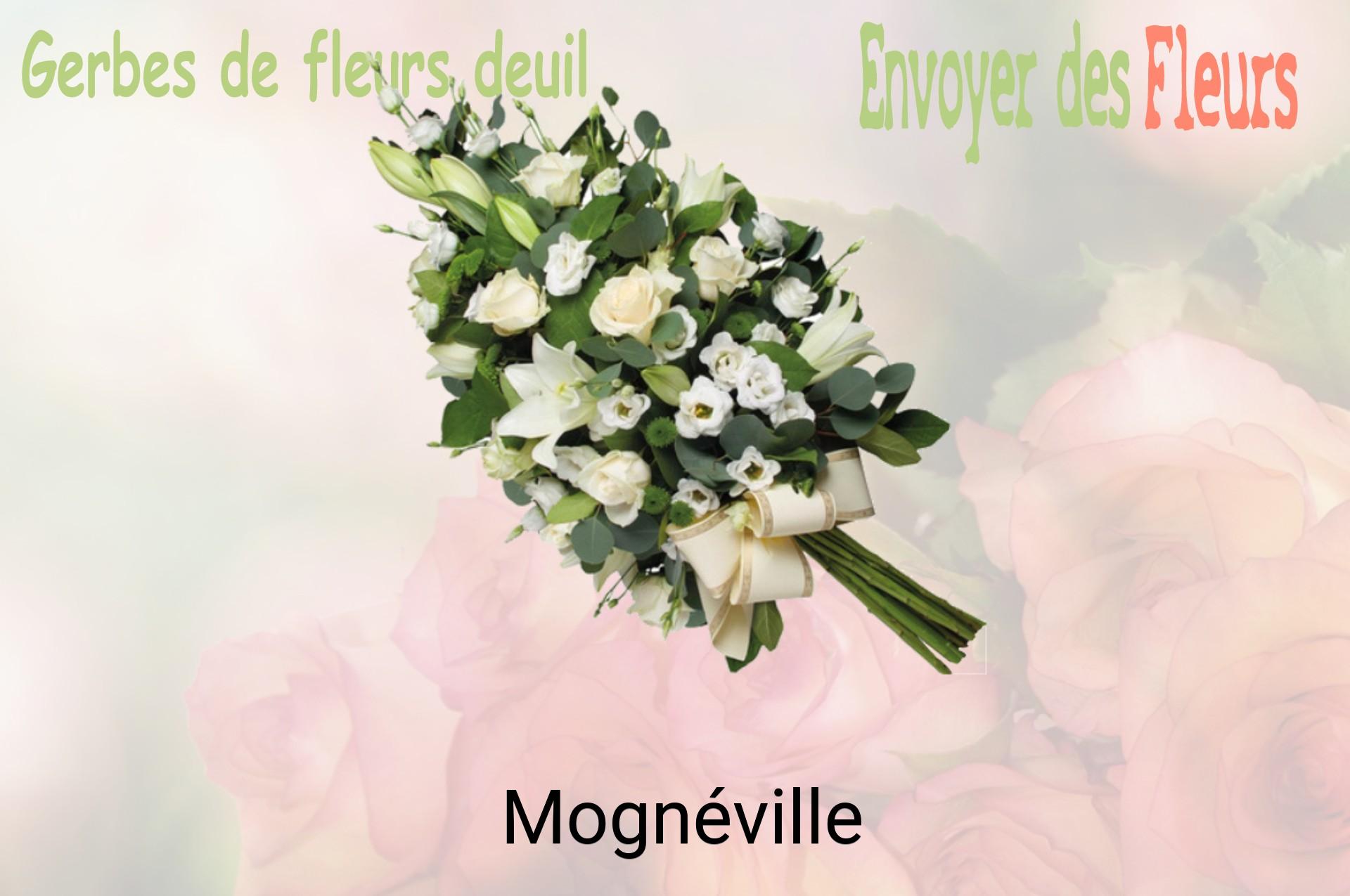 Gerbe de fleurs de deuil livrée à Mognéville